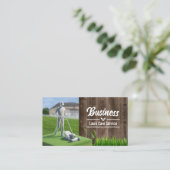 Carte De Visite Service d'aménagement paysager et d'entretien de l (Debout devant)