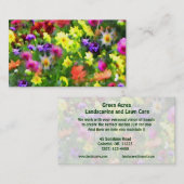 Carte De Visite Service d'aménagement paysager et d'entretien de l (Devant / Derrière)