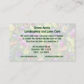 Carte De Visite Service d'aménagement paysager et d'entretien de l (Dos)