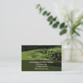 Carte De Visite Service d'aménagement paysager simple (Debout devant)