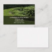 Carte De Visite Service d'aménagement paysager simple (Devant / Derrière)