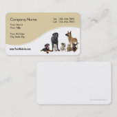 Carte De Visite Service d'animal familier (Devant / Derrière)