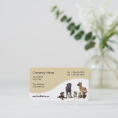 Carte De Visite Service d'animal familier (Debout devant)