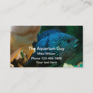 Carte De Visite Service d'aquarium marin Jack Dempsey