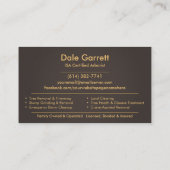 Carte De Visite Service d'arboriste professionnel (Dos)