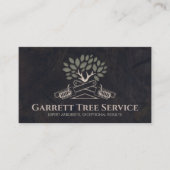 Carte De Visite Service d'arboriste professionnel (Devant)