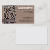 Carte De Visite Service d'arbre/carte de visite de bois de (Devant / Derrière)