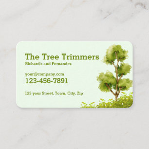 Carte De Visite Service d'arbre de paysage professionnel