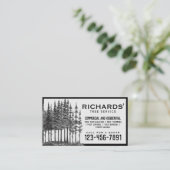 Carte De Visite Service d'arbre de paysage professionnel (Debout devant)