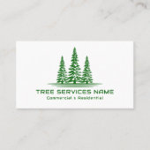 Carte De Visite Service d'arbre du logo moderne (Devant)