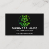 Carte De Visite Service d'Arbre Paysager écologique (Devant)