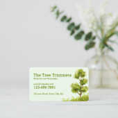 Carte De Visite Service d'arbre paysager professionnel (Debout devant)