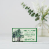 Carte De Visite Service d'arbre paysager professionnel (Debout devant)