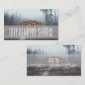 Carte de visite service d'arbres bois de chauffage (Devant / Derrière)