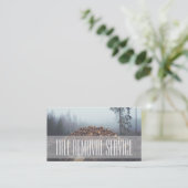 Carte de visite service d'arbres bois de chauffage (Debout devant)