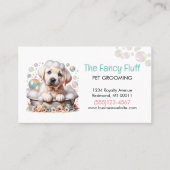 Carte De Visite Service de bain pour animaux de compagnie de chien (Devant)