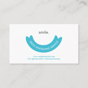 Carte De Visite Service de blanchissage des dents Soins buccodenta