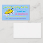 Carte De Visite Service de blanchisserie de dessin animé amusant (Devant / Derrière)