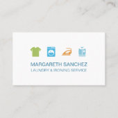 Carte De Visite Service de blanchisserie et de repassage professio (Devant)