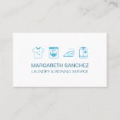Carte De Visite Service de blanchisserie et de repassage professio (Devant)