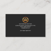 Carte De Visite Service de cabine de taxi - Affichage du tableau d (Dos)