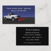 Carte De Visite Service de camion à neige (Devant / Derrière)