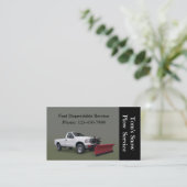 Carte De Visite Service de camion à neige (Debout devant)