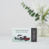 Carte De Visite Service de camion à neige (Debout devant)