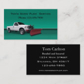 Carte De Visite Service de camion à neige (Devant / Derrière)