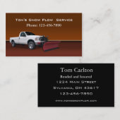 Carte De Visite Service de camion à neige (Devant / Derrière)