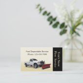 Carte De Visite Service de camion à neige (Debout devant)