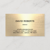 Carte De Visite Service de camionnage Moderne Black & Gold Semi Ca (Dos)