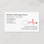 Carte De Visite Service de cardiologie Médicale (Devant)