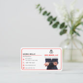 Carte De Visite Service de cautions de cautionnement | Ligne rouge (Debout devant)