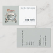 CARTE DE VISITE SERVICE DE CHAUFFAGE DE CAB DE LOCATION DE TAXI EN (Devant / Derrière)