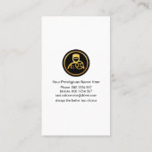 Carte De Visite Service de chauffeur Gold Chauffeur (Dos)