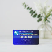 Carte De Visite Service de Climatisation Automobile | Meilleure Ré (Debout devant)