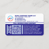 Carte De Visite Service de climatisation, Réparation de climatisat (Dos)