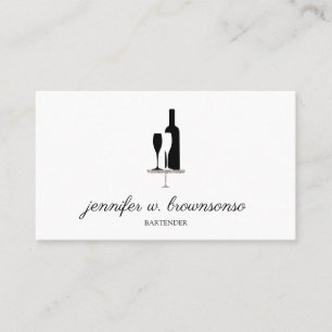 Carte De Visite Service de cocktails au bar à vin
