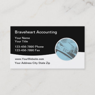 Carte De Visite Service de comptable contemporain