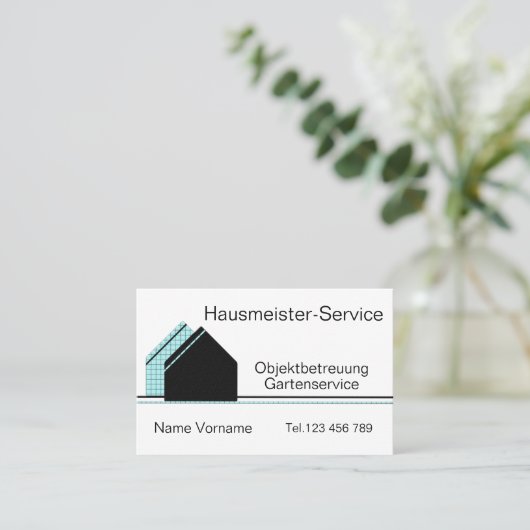 Carte De Visite Service de concierge (Debout devant)
