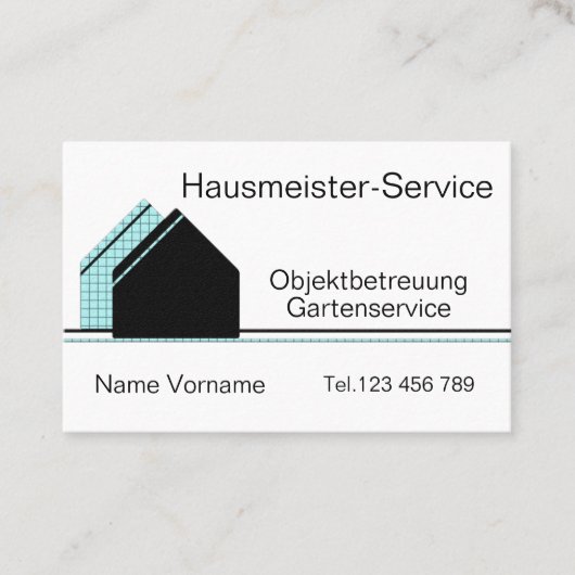 Carte De Visite Service de concierge (Devant)