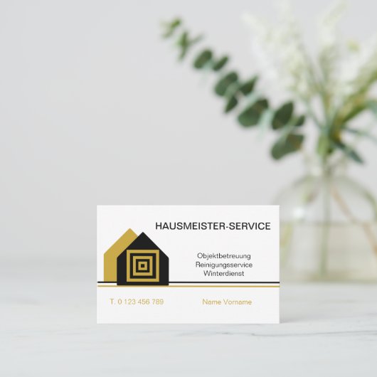 Carte De Visite Service de concierge (Debout devant)