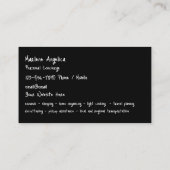 Carte De Visite Service de conciergerie personnelle classique (Dos)