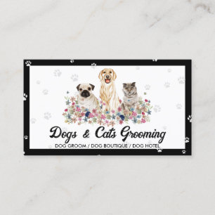 Carte De Visite Service de conciergerie pour animaux de compagnie 