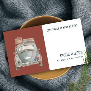 CARTE DE VISITE SERVICE DE CONDUCTEUR DE CAB DE LOCATION DE TAXI E