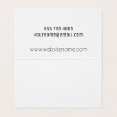 Carte De Visite Service de conduite (Intérieur déplié)