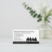 Carte De Visite Service de conseil en entreprise simple (Debout devant)