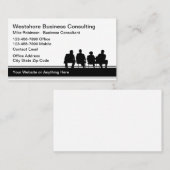Carte De Visite Service de conseil en entreprise simple (Devant / Derrière)