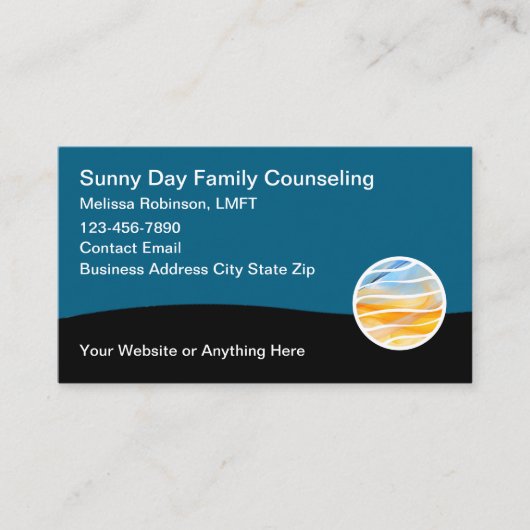 Carte De Visite Service de conseil familial agréé (Devant)